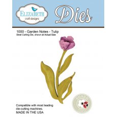 1000 Wykrojniki Elizabeth Craft Designs -  Garden Notes - Tulips