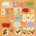 CP-MHG07 Papier 12x12"jednostr.-elementy My Home Garden 07