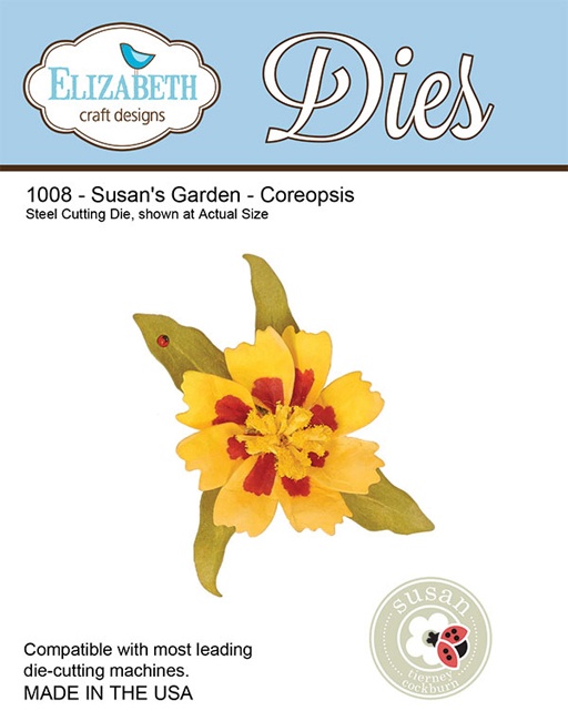 1008 Wykrojniki Elizabeth Craft Designs - Susan's Garden - Coreopsis