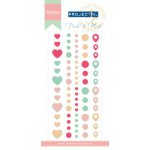 PL4504 Naklejki epoksydowe Pink & Mint