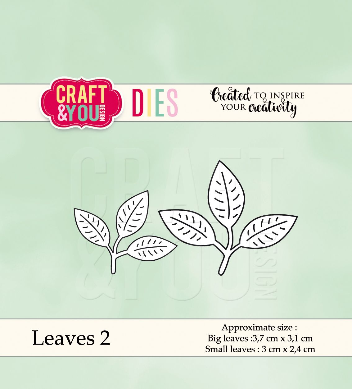 CW039 Wykrojnik /Die-Leaves 2-listki 2 -Craft&You Design