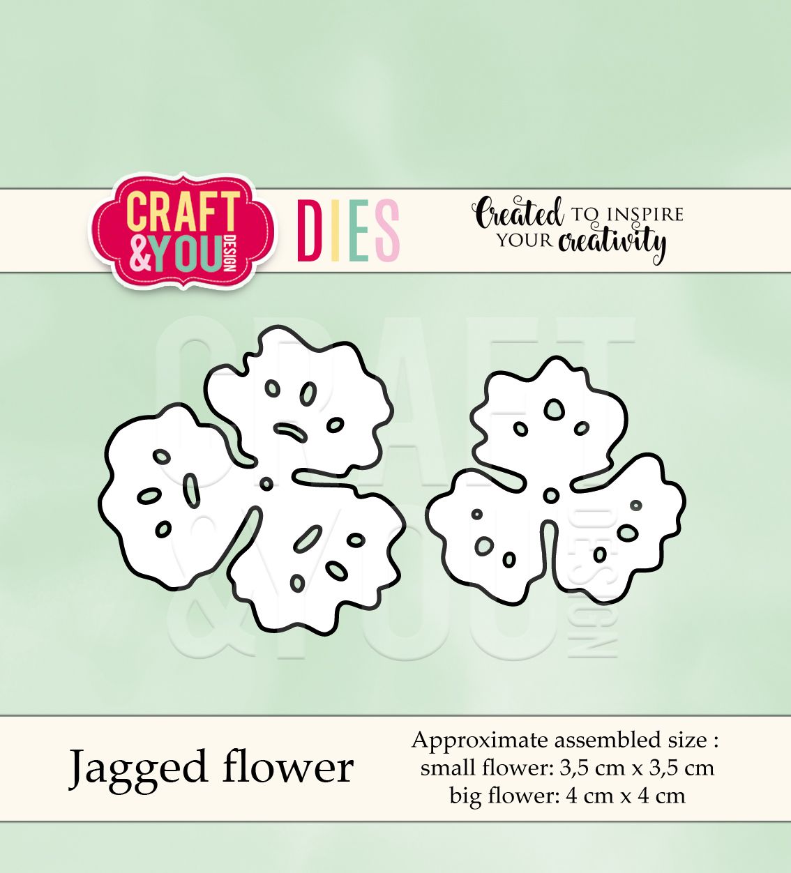 CW040 Wykrojnik /Die-Jagged flower-strzępiasty kwiatek-Craft&You Design