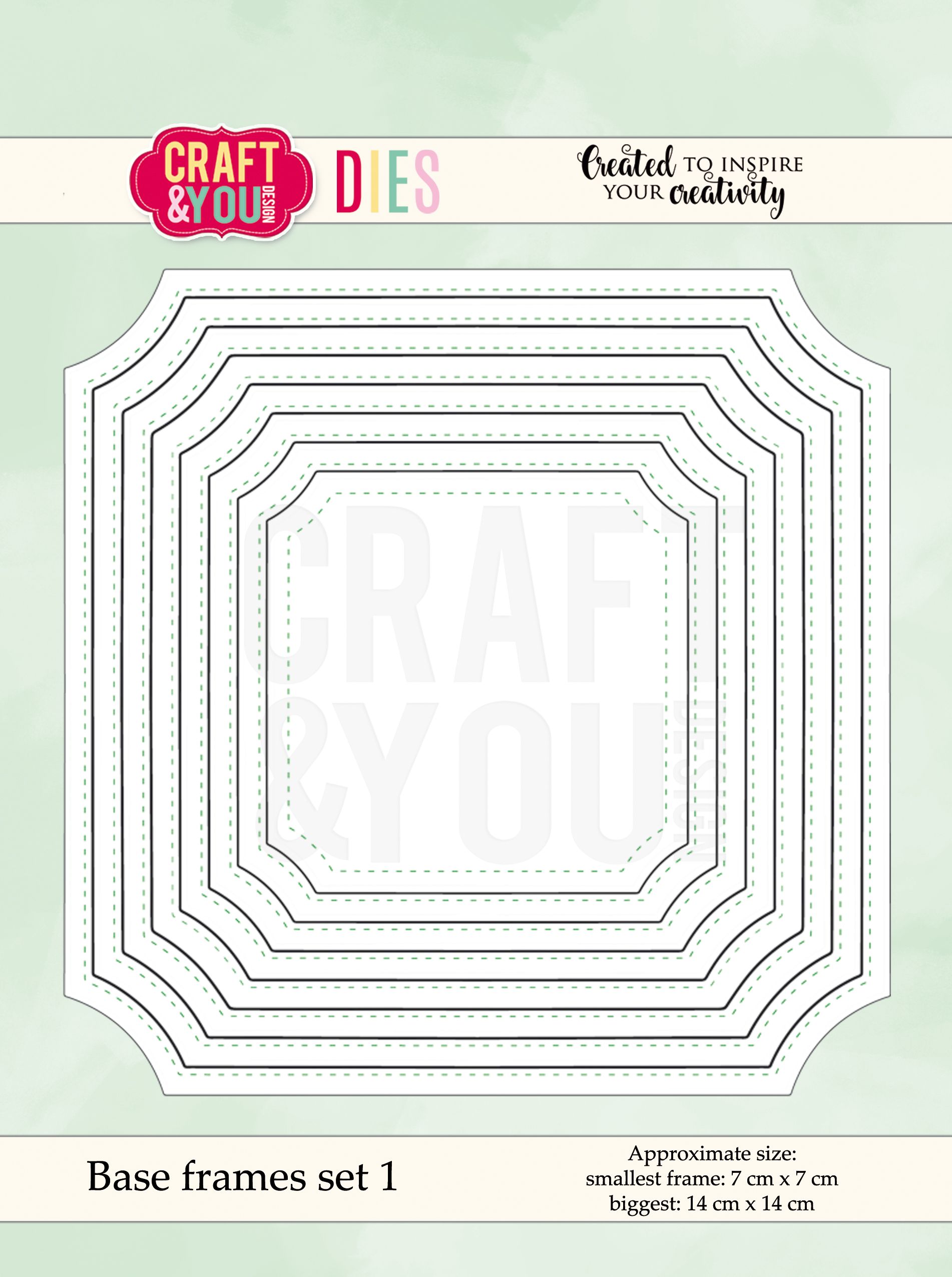 CW042 Wykrojnik /Die-Base frames set 1-ramki -Craft&You Design