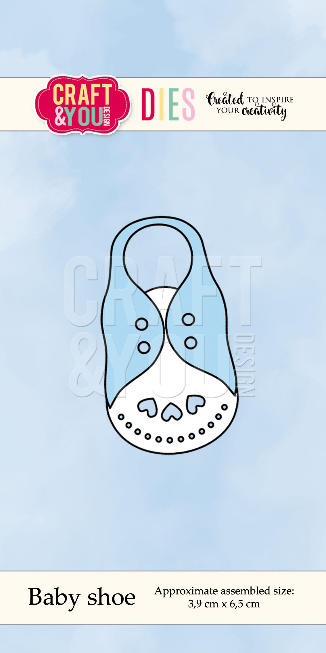 CW045 Wykrojnik /Die-Baby Shoe-bucik -Craft&You Design