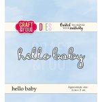 CW046 Wykrojnik /Die-hello baby -napis -Craft&You Design
