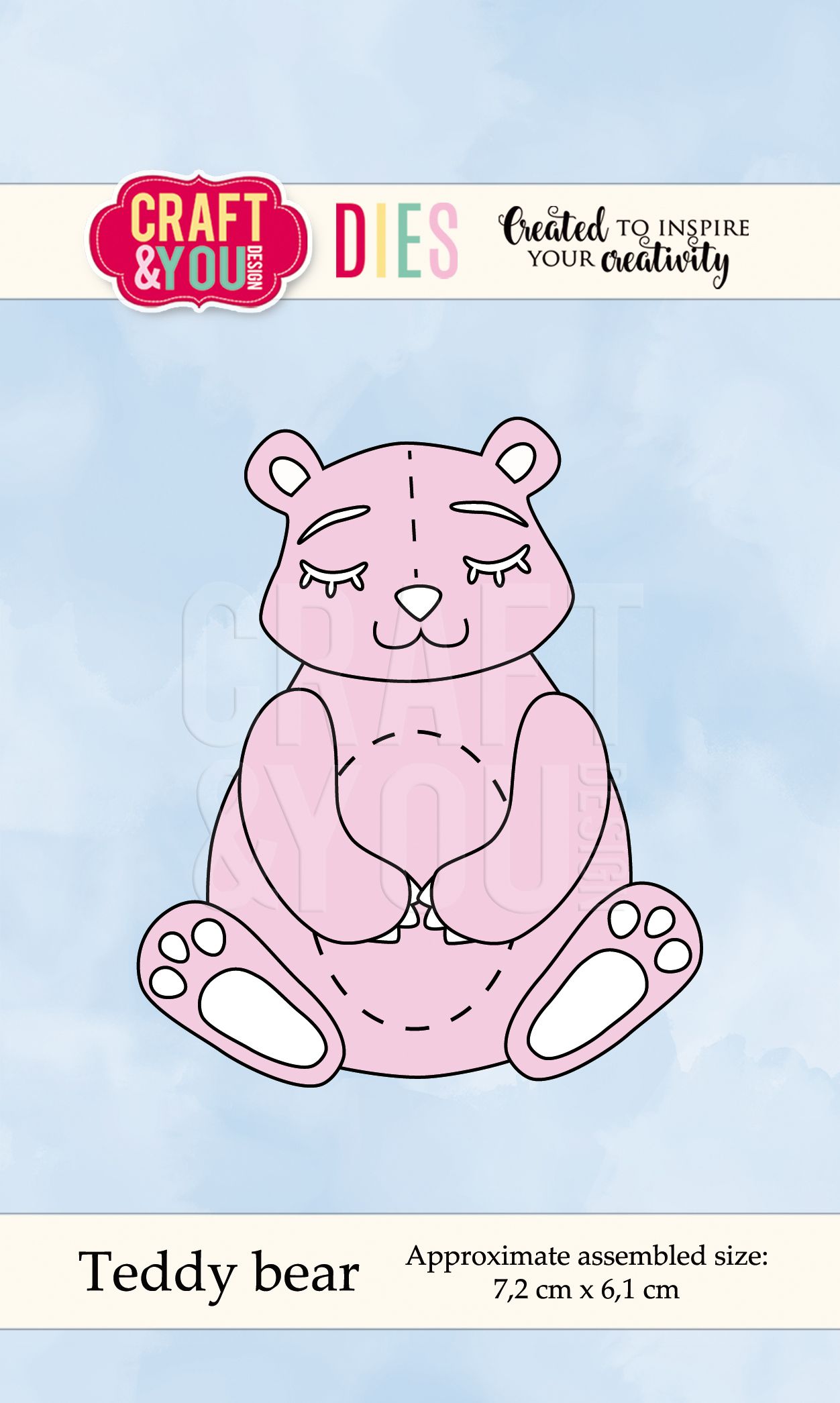 CW047 Wykrojnik /Die-miś Teddy Bear -Craft&You Design