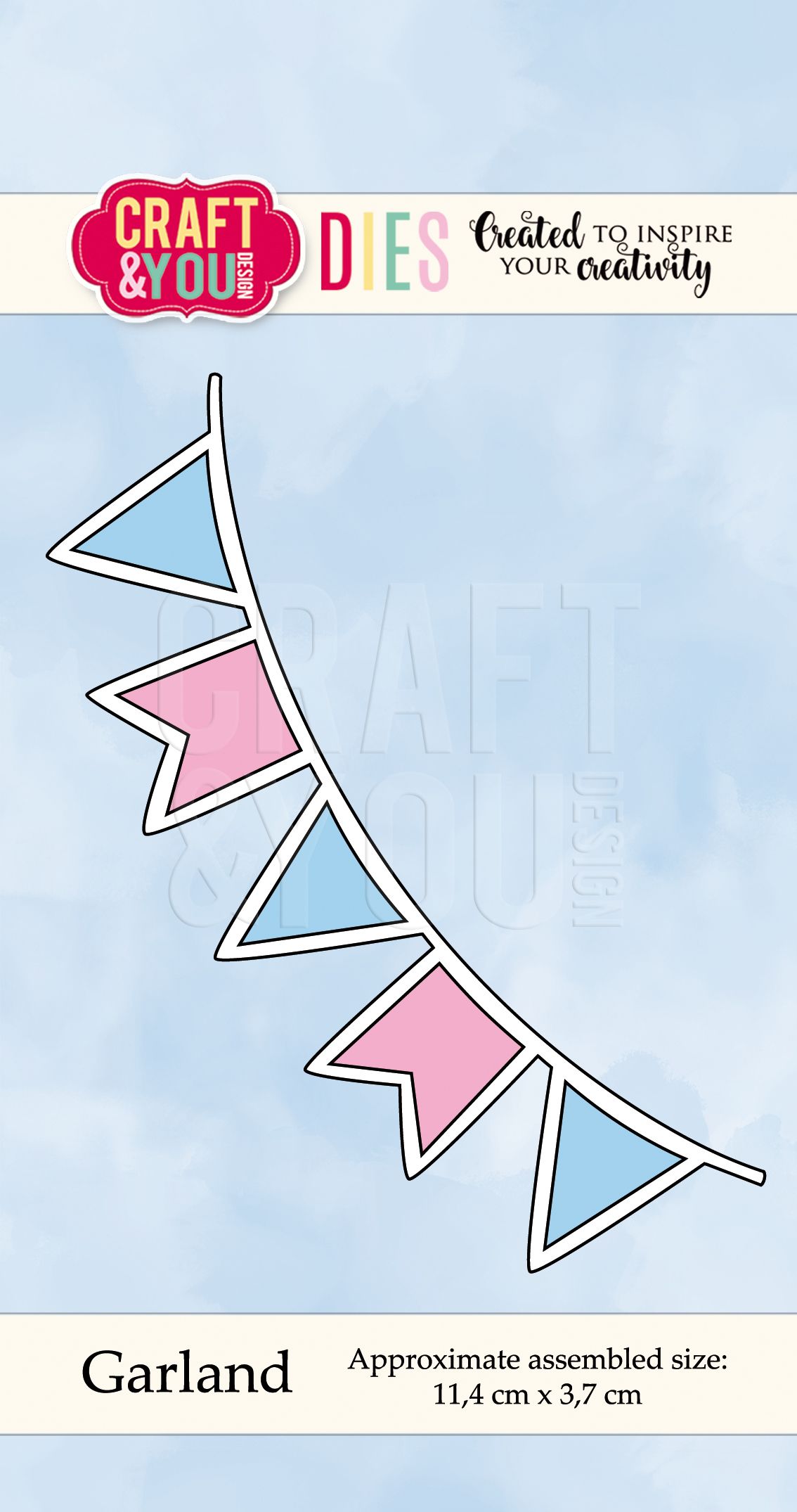 CW048 Wykrojnik /Die-Garland-banerki -Craft&You Design