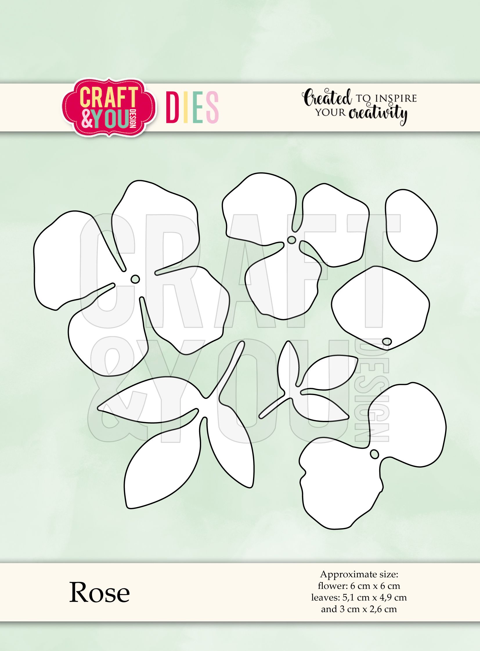 CW069 Wykrojnik /Die-Rose-róża-Craft&You Design