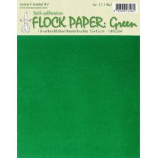 51.1062 Flockowany papier  zielony