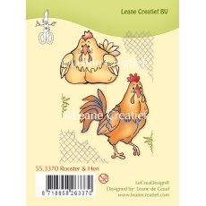 55.3370 Stemple akrylowe -Rooster & Hen-kogut i kura 