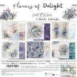 CC-C85-FOD-07 FLOWERS OF DELIGHT - zestaw papierów 20,3x20,3cm