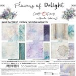 CC-C85-FOD-08 FLOWERS OF DELIGHT - zestaw papierów 20,3x20,3cm - BASIC