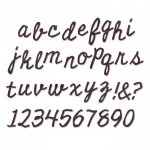 662709 Wykrojnik Bigz XL Die - Sizzix Alphabet Die - Cutout Script-alfabet