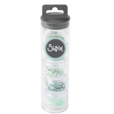 663866 Sizzix • Sizzix Making Essential - Cekiny i koraliki, Green Tea, 5PK