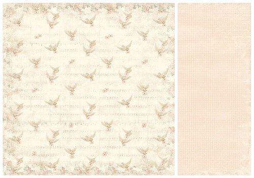PD2002 Papier dwustronny-From my heart II - homing pigeons