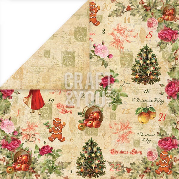 CP-CS03 Papier dwustronny 12x12" CHRISTMAS STORY 03