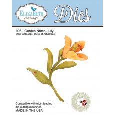 995 Wykrojniki Elizabeth Craft Designs - Garden Notes Lily