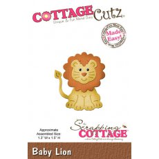 CC-008 Wykrojnik mini lew -CottageCutz Baby Lion