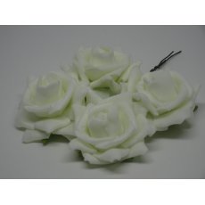 CKF-L-007 Piankowe róże 4cm/4szt -ecru