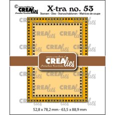 CLXTRA53  Wykrojnik Crealies • Xtra Cutting Die Atc Cross Stitch