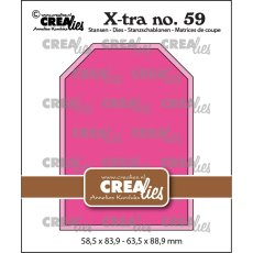 CLXTRA59  Wykrojnik Crealies • Xtra ATC Tag Smooth
