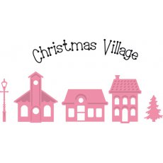COL1329 Wykrojniki Collectables - Christmas Mini Village + stempel