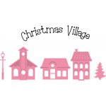 COL1329 Wykrojniki Collectables - Christmas Mini Village + stempel