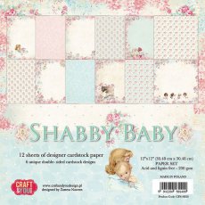 CPS-SB30 Shabby Baby -Paper set 30x30cm /Zestaw papierów 30,5x30,5cm-Craft&You Design