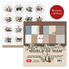 CPS-WM30-6 Zestaw papierów 30,5x30,5cm-Craft&You Design - World of Man