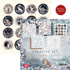 CSET-MWI-4 Kreatywny zestaw papierów 30,5x30,5cm Craft & You Design - Mysterious Winter