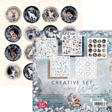 CSET-MWI-8 Kreatywny  duży zestaw papierów 30,5x30,5cm Craft & You Design - Mysterious Winter