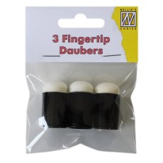 DAUB002  Nellie's Choice • Set With 3 Fingertip Sponge Daubers- aplikatory do tuszy- 3 gąbeczki na palce
