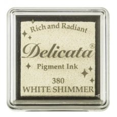 DE-SML-380 Delicata Small Inkpads White Shimmer