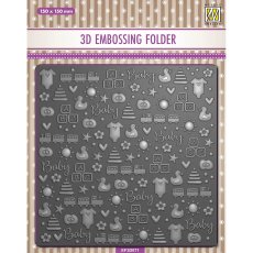 EF3D071 Folder do embossingu 3D ( 150x150 mm ) - dziecięce tło