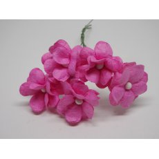 ILC-F-FILIP08 Kwiatki papierowe filipinki -różowe 5szt