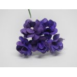ILC-F-FILIP11 Kwiatki papierowe filipinki -ciemny fiolet 5szt