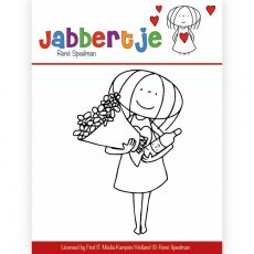 JBCS10001 Stemple silikonowe Jabbertje - dziewczynka z bukietem