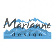 LR0493 Wykrojnik Marianne Design -snowy mountains-zaśnieżone góry