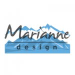 LR0493 Wykrojnik Marianne Design -snowy mountains-zaśnieżone góry