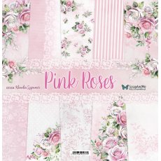 PR-11 Zestaw Papierów ScrapAndMe - Pink Roses, 30x30cm