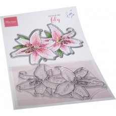 TC0890 Stemple silikonowe z wykrojnikami - Tiny's Flowers - Lily