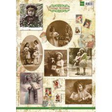 VK9529 Arkusz A4 - Vintage Christmas Pictures 1