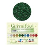 25.5275 Brokatowa pianka  - Glitter Dark Green -arkusz A4