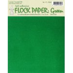 51.1062 Flockowany papier  zielony