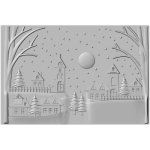 666308  Folder wytłaczający Sizzix • 3D Textured Impressions Embossing Folder Winter Village