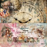 AA-ST-07 Alchemy of Art- 12x12'' -Zestaw papierów do scrapbookingu 30x30 cm -Steampunk Time