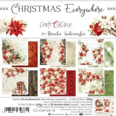 CC-C69-CE-10  CHRISTMAS EVERYWHERE - zestaw papierów 15,25x15,25cm 