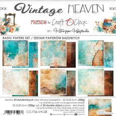 CC-F36-VH-08 VINTAGE HEAVEN - zestaw papierów 20,3x20,3cm - BASIC