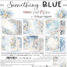 CC-F38-SBL-07 *PRZEDSPRZEDAŻ* SOMETHING BLUE-zestaw papierów 20,3x20,3cm-wysyłka po 29 stycznia 2025r.