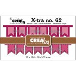 CLXTRA62 Wykrojnik Crealies • Xtra Fishtail banners 2x - banerki